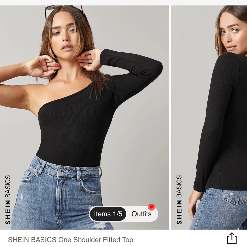 Shein One Off Shoulder Top